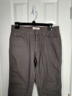 Mountain Khakis Camber 106 Fleece Tricot Lined Canvas Pants Grey 2R
